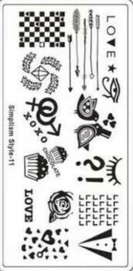 Nail Stamping Metal Plate