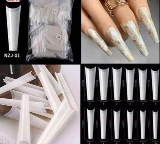 XL Long Coffin Tips - 600 pcs