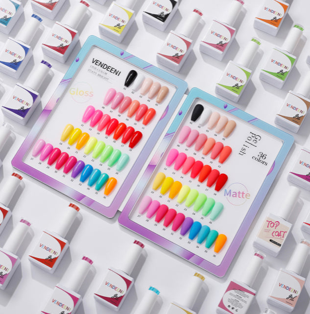 40 pcs Vendeeni UV Gel Polish Set + colour chart - 03