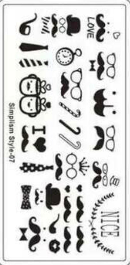Nail Stamping Metal Plate