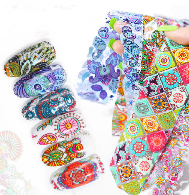 Bosmia Nail Foil Paper - 10pcs