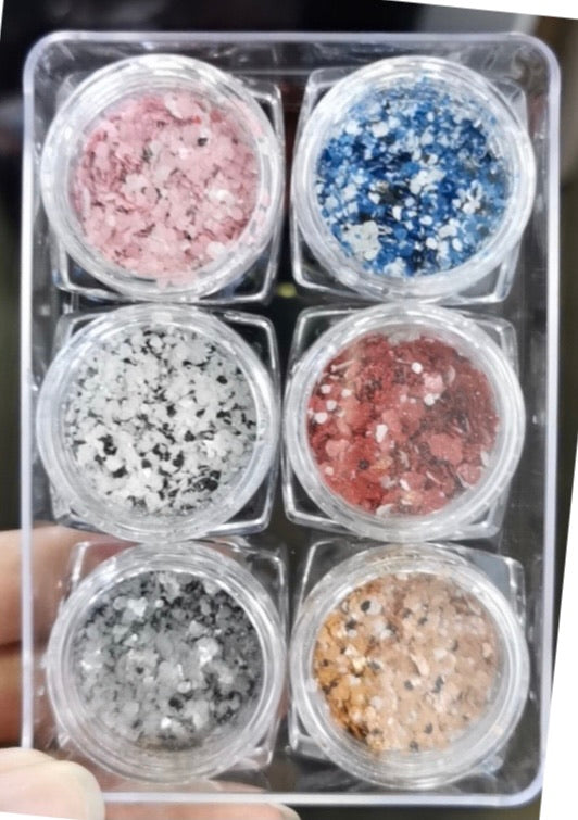 6pcs Marple Nail Decorations #1