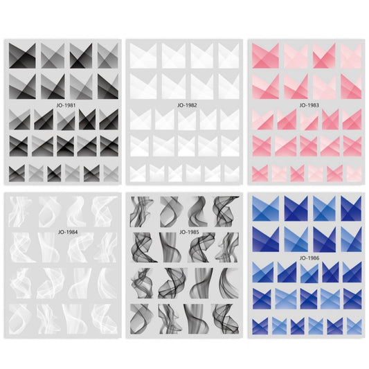 French Colour stickers - 6 pcs