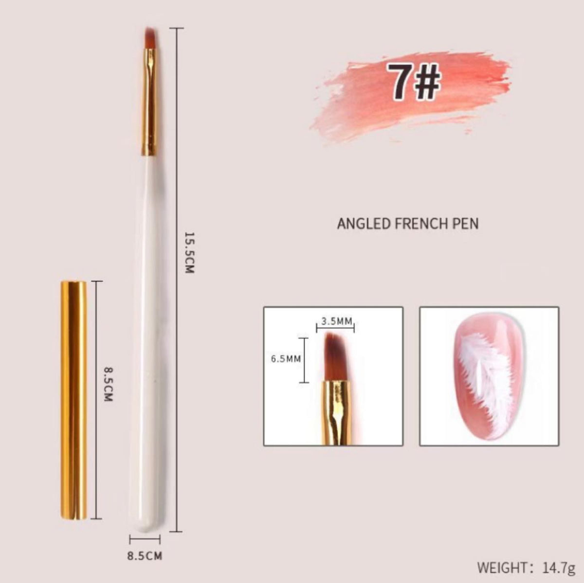 Nail Art Brush Set - 12 pcs