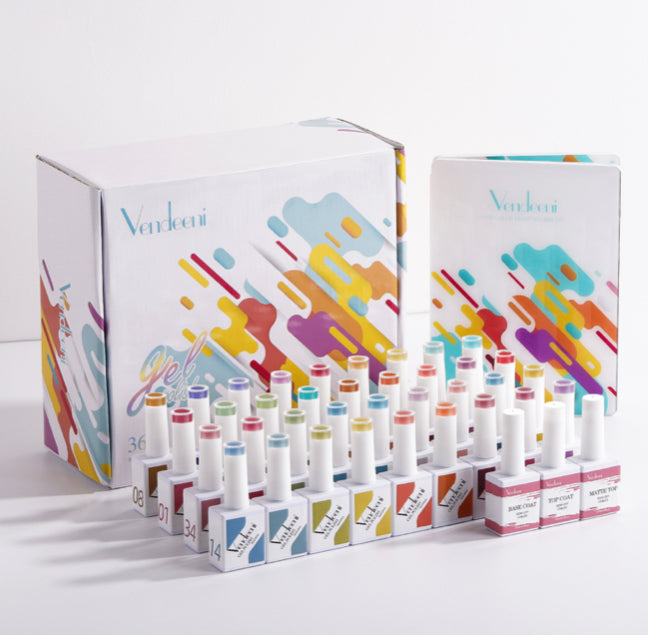 40 pcs Vendeeni UV Gel Polish Set + colour chart - 02