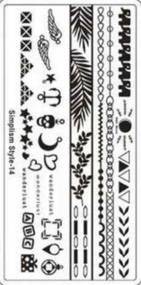 Nail Stamping Metal Plate