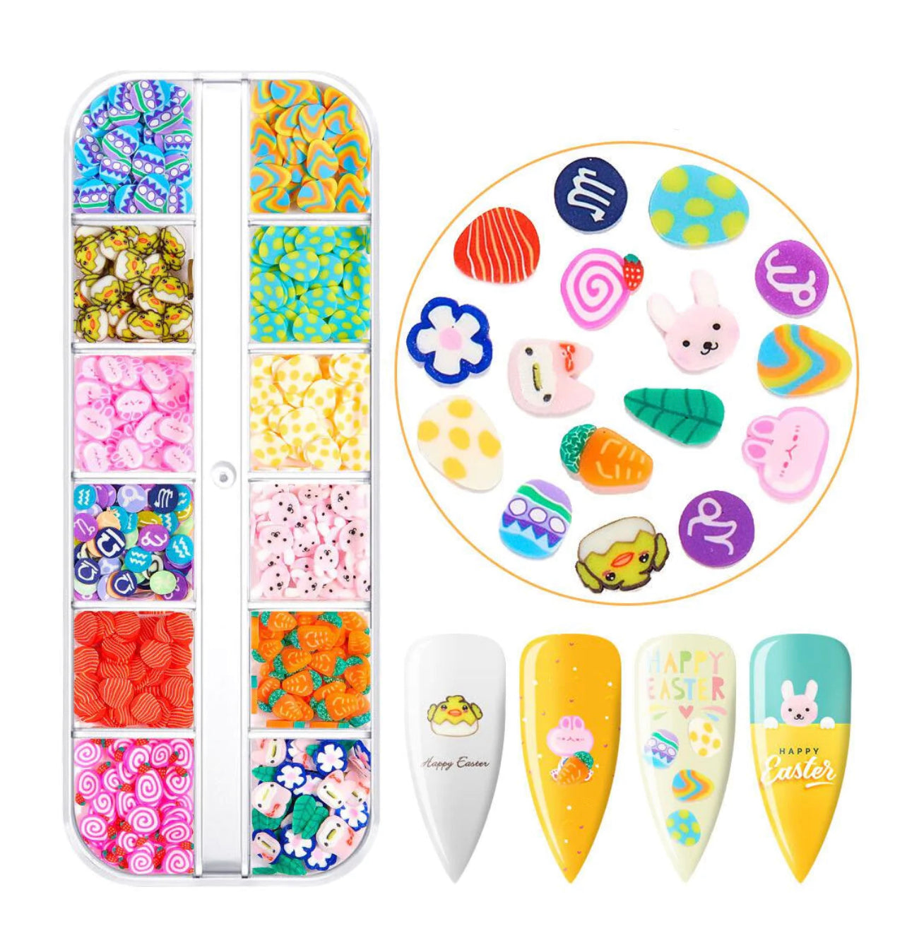 3D Nail Decorations Clay slices - 01